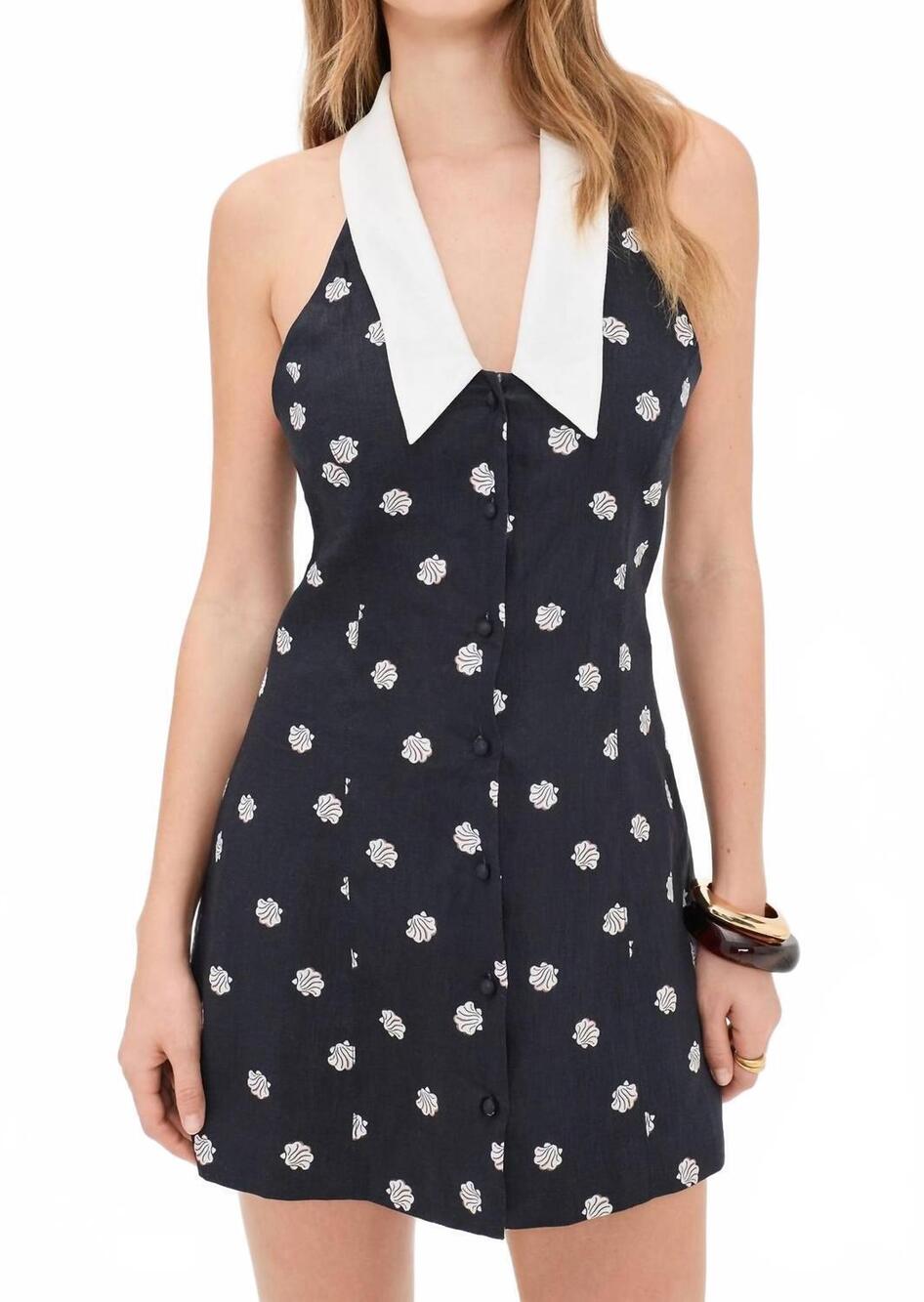 NEW ROAME lucille mini dress in riviera
